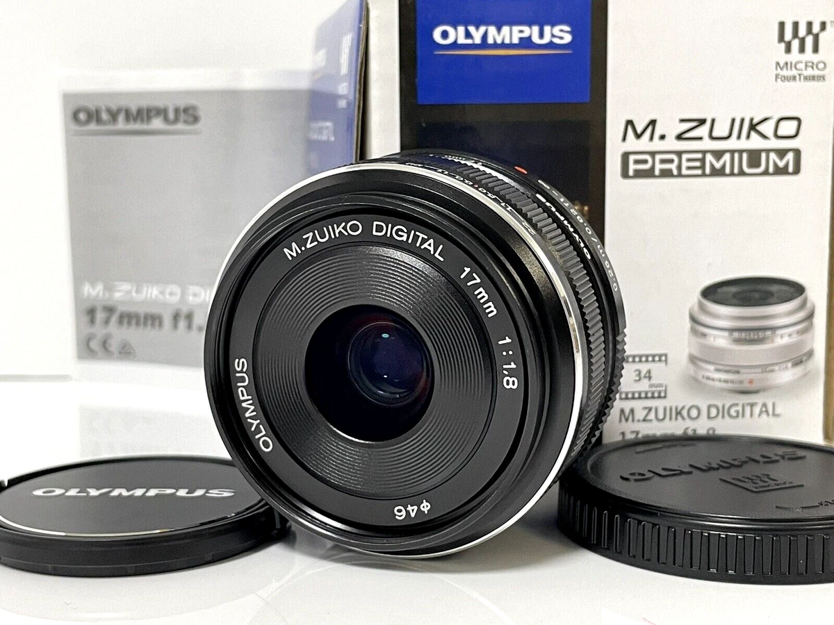 [Mint] Olympus M.Zuiko Digital 17mm f1.8 Black Lens From JAPAN