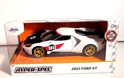 Jada Metals Diecast 1:32 - Hyper-Spec 2021 Ford GT (White) New sealed box - MINT