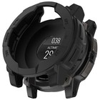 Für Garmin Instinct 3 AMOLED / Solar 45mm Silikon Schutz Gehäuse Hülle Schwarz