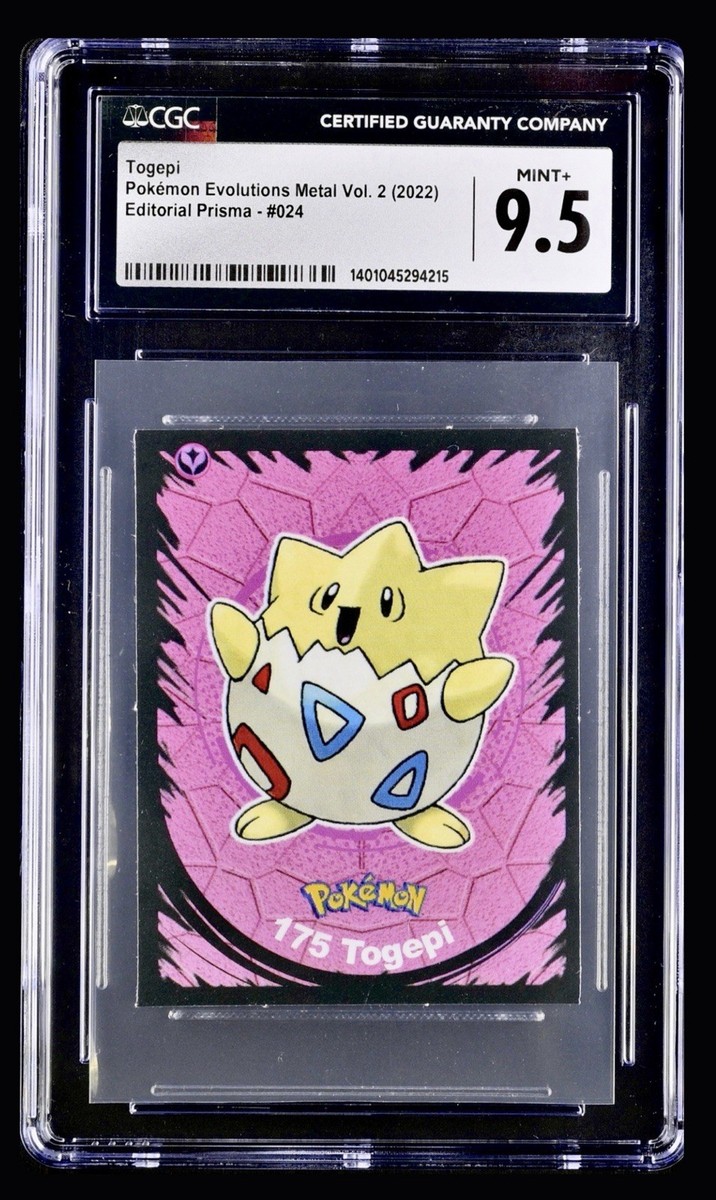 rare togepi card Pokemon clear acrylic holder that perfectly accentuates the stunning visual design and character artwork a316 Togepi Promo Old Backside