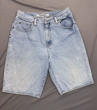 Vintage UnionBay Shorts Mens 34 Light Wash Baggy Skate Distressed USA 90s