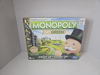 Monopoly  Go Green Edition Board Game Green Up to Clean Up NEW NOB