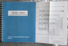 SRS SR620 manual ORIGINAL with SCHEMATICS serial numbers 127 and higher