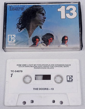 The Doors 13 Cassette Tape Vintage COMPLETE Lyrics Rock Audio Tape