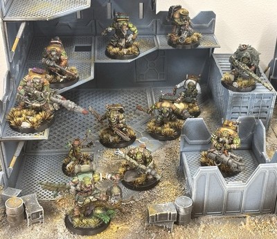 Pro Painted Ork Kommandos Kill Team 12x Movie Theme Proxies Custom Bases 40k