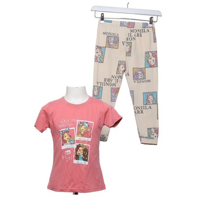 Rainbow, Pyjama, Größe: 116, Pink/Beige/Mehrfarbig, Print #H3c
