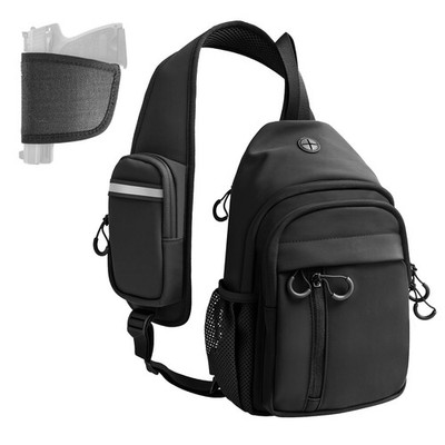 Crossbody Bag Men with Gun Holster, Concealed Carry Bag for Men Women Multi-p...