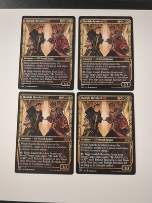 RAKISH REVELERS (SHOWCASE) X4 Streets Of New Capenna SNC Magic MTG