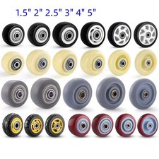Polyurethane/Nylon/Rubber Castor Wheel Single-Wheel Silent 1.5" 2" 2.5" 3" 4" 5"