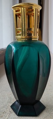 Lampe Berger Modell  Athena  Smaragdgrün / Émeraude Glas Vintage