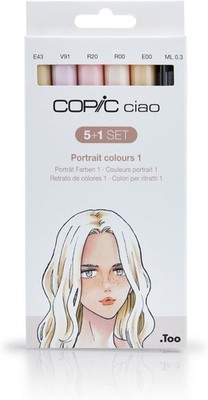 Copic Ciao farbiger Marker Stift - 5+1 Set Hochformat 1, für 6 Stück (1er Pack) 