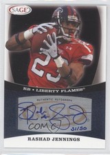 2009 SAGE Auto Platinum 31/50 Rashad Jennings #A25 Auto 0f3
