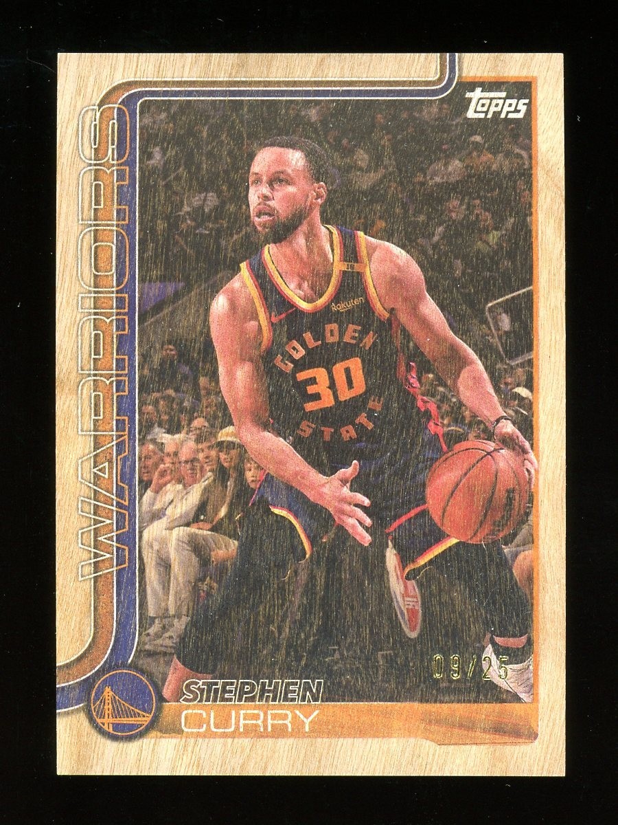 2025-26 Topps Stephen Curry #135 Wood Parallel /25