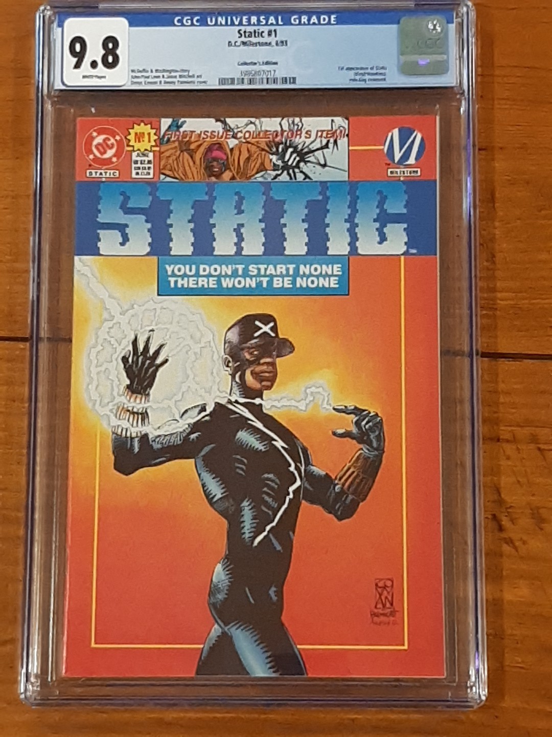 STATIC #1 CGC 9.8 COLLECTOR'S EDITION (1993) 1ST APPEARANCE W ORIGINAL POLYBAG 