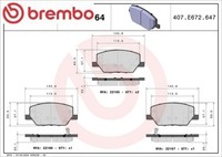 Brembo P23164 Bremsbelagsatz FüR Scheibenbremse Bremsbelagsatz