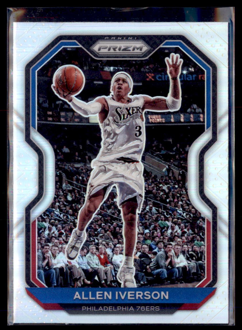 2020-21 Panini Prizm Basketball Allen Iverson 76ers 19 Silver