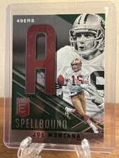 Panini 2021 Donruss Elite Spellbound Insert Joe Montana 49ers #S-A