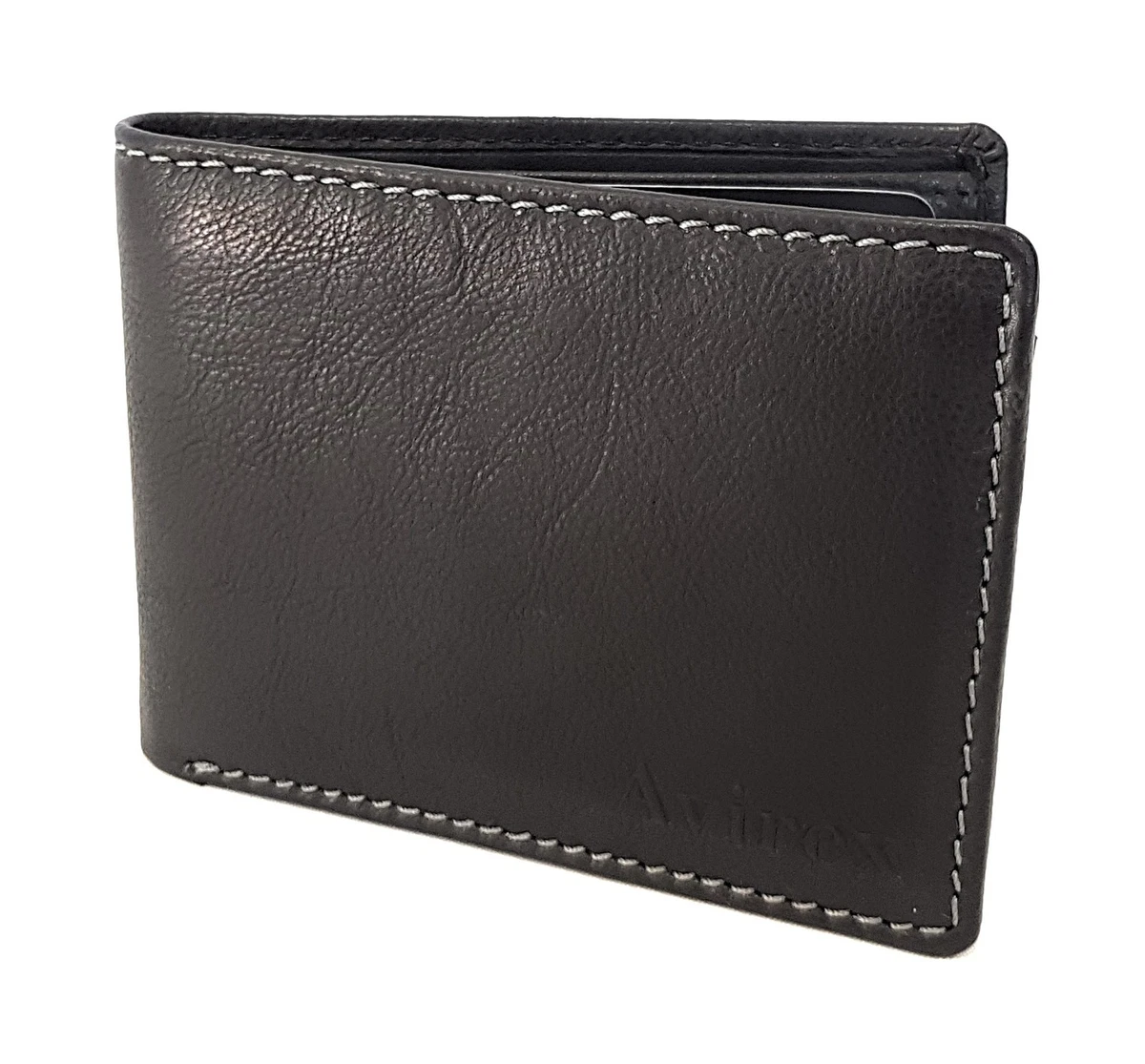 FEYNSINN BERLIN Porta Tessere RIGA In Vera Pelle | Portafoglio Sottile 8x12 Cm | Fatto A Mano Nero | Uomo Donna