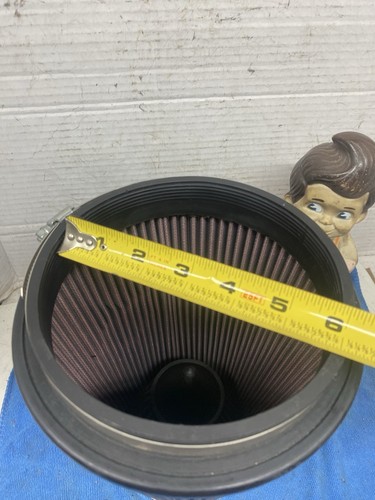Round Tapered Universal Air Filter 6in Flange ID Camaro 2011-15 Cleaner - Afbeelding 10 van 13