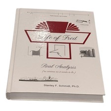 Life of Fred Real Analysis Stanley F Schmidt Math Hardcover Textbook Solutions B