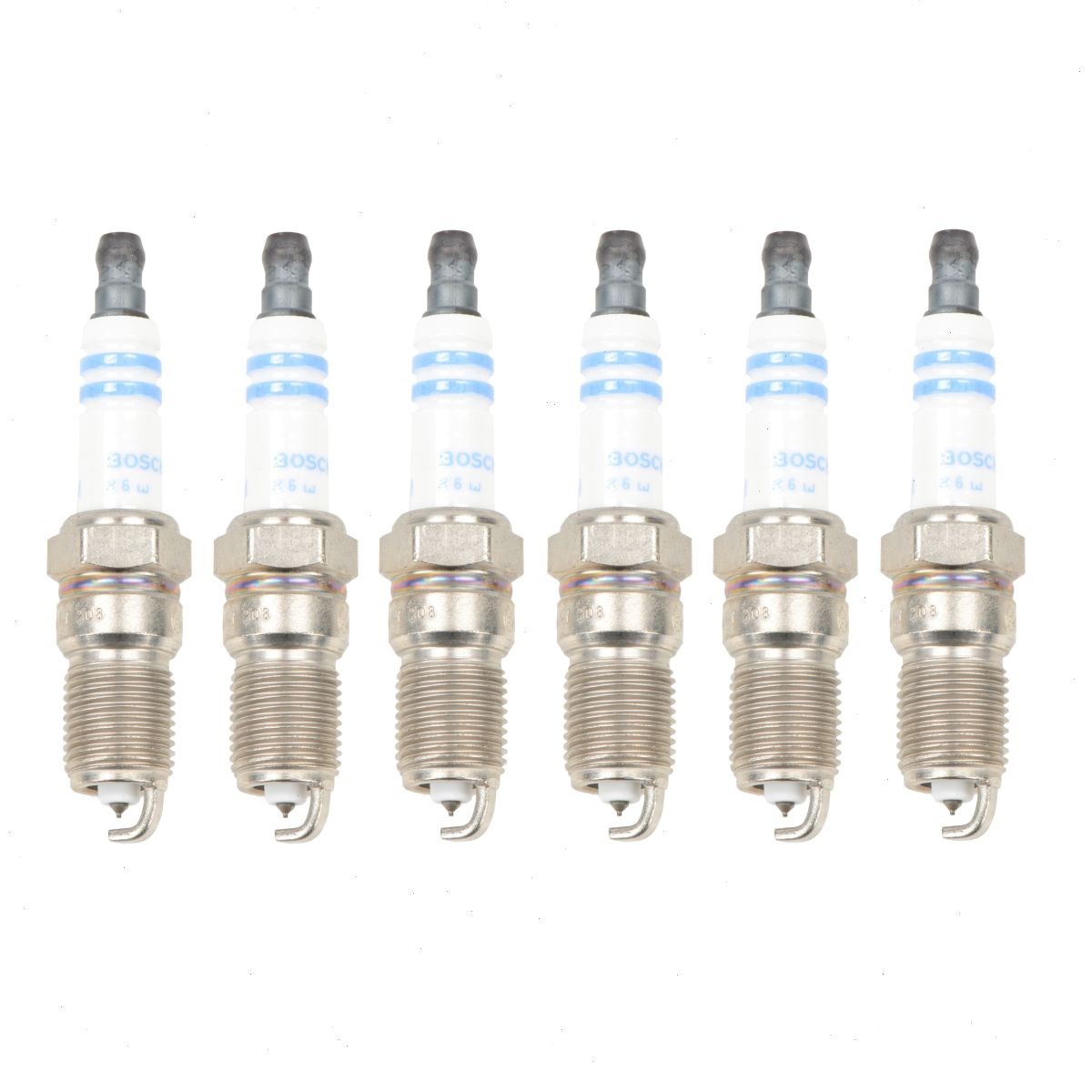 6 pc Bosch Double Platinum Spark Plugs for 2002-2005 Pontiac Aztek 3.4L V6 ux