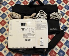 Epson PowerLite 1775W 3LCD WXGA 3000 ANSI Lumens Projector w/ Remote Case