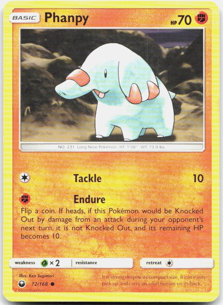 Phanpy 72/168 Common Celestial Storm Pokemon LP