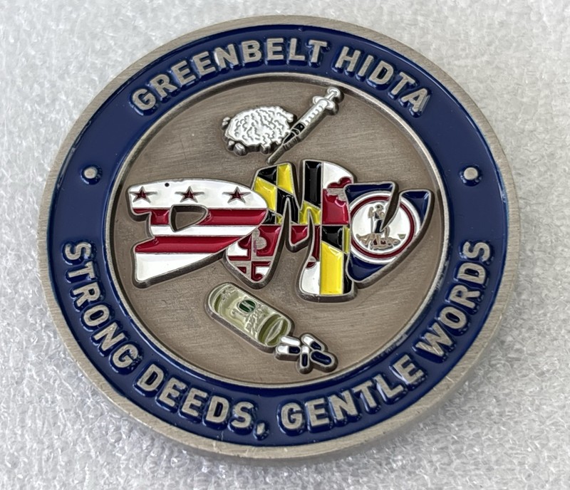 DEA DMV Washington Maryland Virginia Greenbelt HIDTA Drug Police Challenge Coin