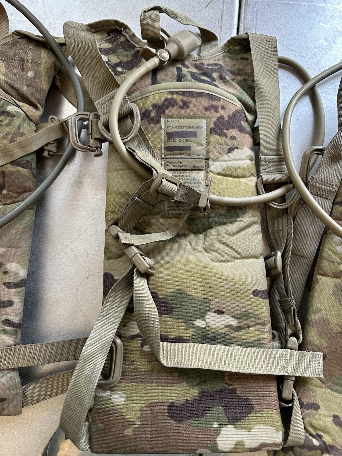 USGI OCP Multicam Molle II 3L/100oz Hydration System Carrier Pack w/ Bladder