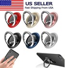 US Finger Ring Holder Stand Grip 360° Rotating For Cell Phone Car Magnetic Mount