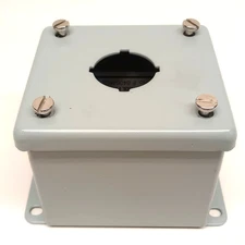 Hoffman E1PB Pushbutton Enclosure Gray Nvent 2-3/4" X 3-1/4" X 3-1/2"