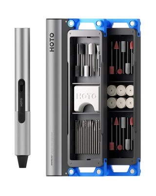 Cordless Rotary Tool 22000 RPM Variable Speed 38 Accessories HOTO R-A04 SNAPBLOQ