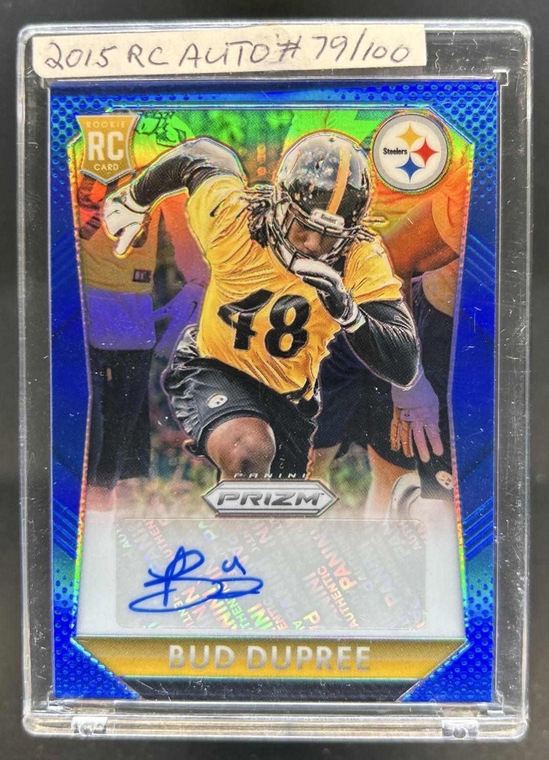 Bud Dupree Panini Prizm Rookie Signatures #RSBD Blue