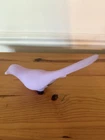 Fenton Glass Lavender Satin Happiness Bird With Sticker
