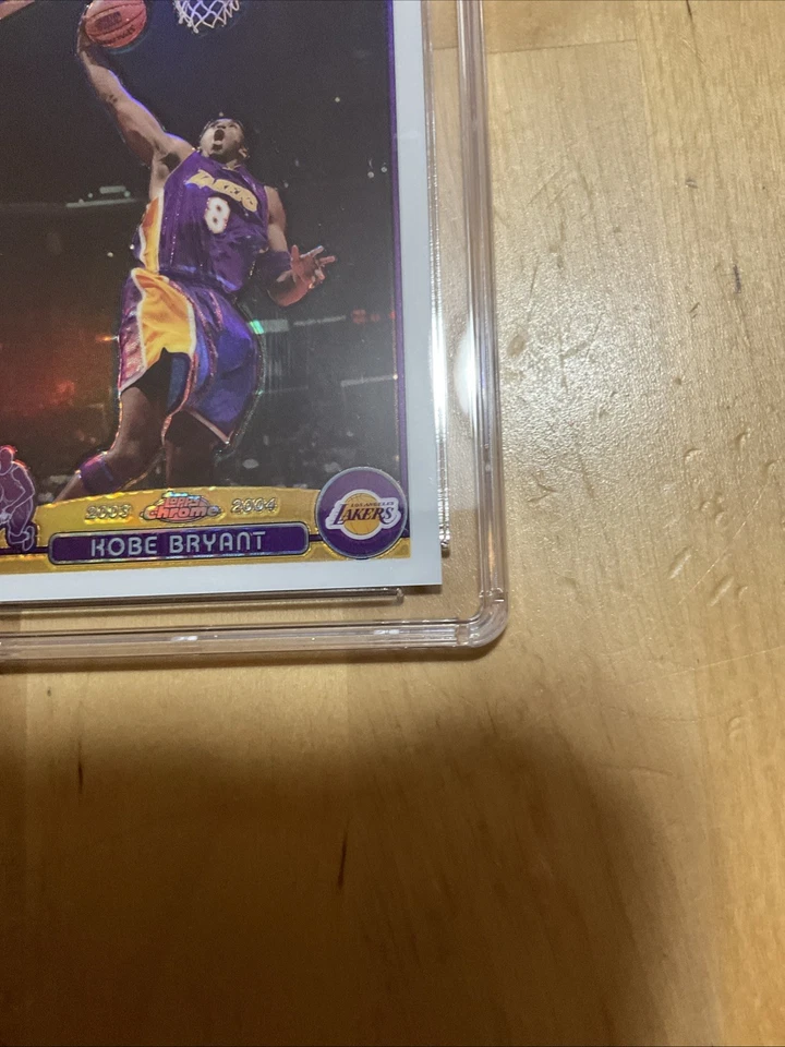 2003-04 Topps cromo refractor Kobe Bryant #36 CSG 9 como nuevo Los Angeles Lakers Foto 4 de 4