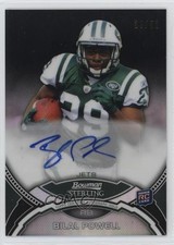 2011 Bowman Sterling Auto Black Refractor 39/50 Bilal Powell #BSA-BP Auto 17r8