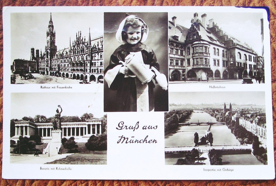 Postcard International Racing Weeks Munich Riem - historical background ...