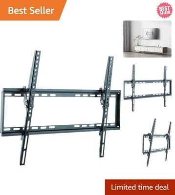 Elegant Tilt TV Wall Mount for 37-70 Inch Screens - 8-Degree Adjustable, Black
