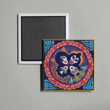 KISS - Rock And Roll Over Album Cover Locker Fridge Magnet