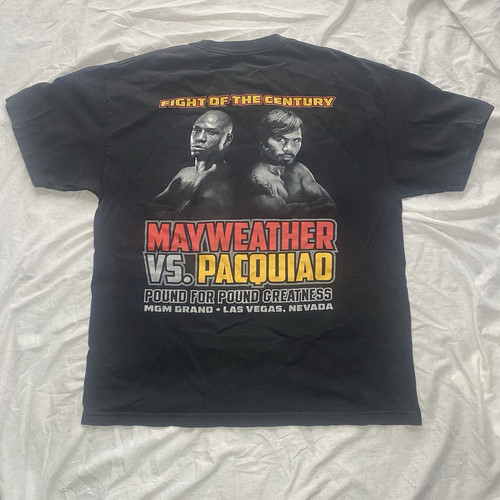 Floyd Mayweather vs Manny Pacquiao Fight Promo T Shirt Men's sz XL Double Sided - Picture 2 of 5