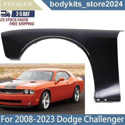 Primed Front Left Side Fender For 2008 2009-2023 Dodge Challenger Replacement