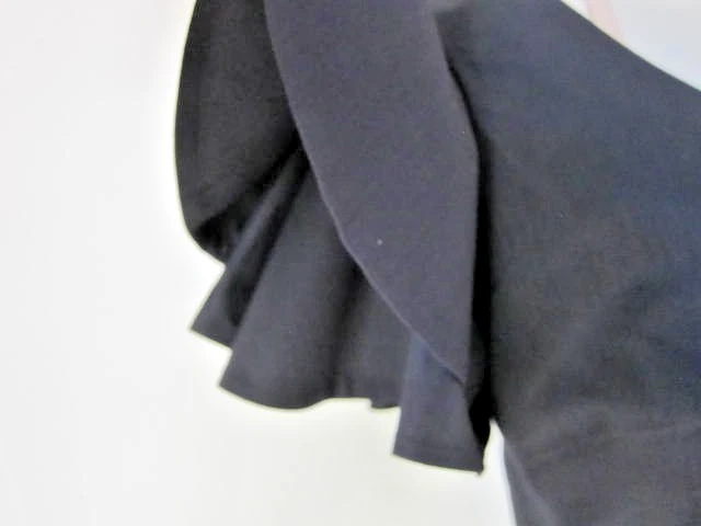 复古 1950 年代 Best & Co. Toni Owen 黑色短袖修身上衣 ~ 经典 — 第 4/4 张图片