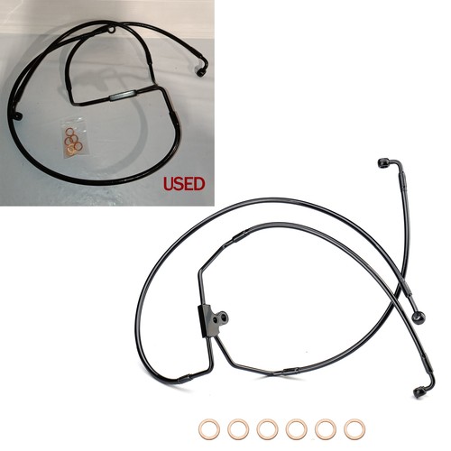 Used 10" Handlebar 26.79" Brake Line Kit for Harley Touring 1996-2013 NO ABS