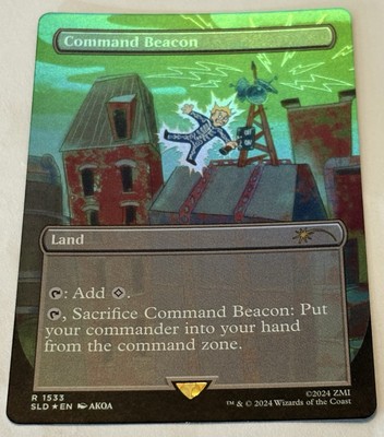   Command Beacon (Rainbow   Foil) Secret Lair Fallout FOIL MTG  