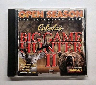 Open Season Expansion Pack Cabela's Big Game Hunter 2 PC CD-ROM, 1998 Win.95-98