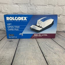 NEW Vintage Rolodex NVIP-24 500 Card VIP File Organizing System Business