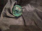 Vintage Kerry Glass Paperweight  Ireland Blown Art Green Swirl Bubbles — photo 2