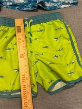 Lot of 4 Boys Swim Trunks Cat Jack Hurley Legends Banana Split Sizes 5-7