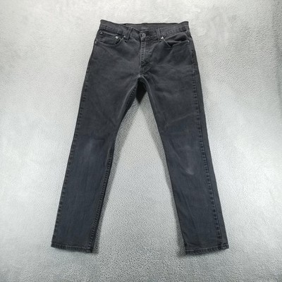 Levis 511 Jeans Mens 32x30 Black Slim Tapered Stretch Mid Rise Faded Denim
