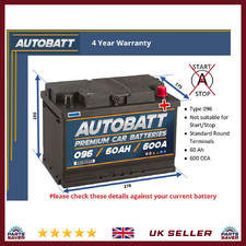 Battery fits CADILLAC CT6 ATS FLEETWOOD DEVILLE ALLANTE ELDORADO 096 New